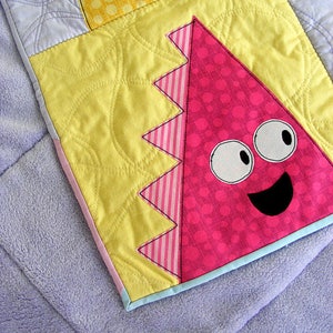 Scary Squares Monster Applique Quilt Pattern easy digital PDF pattern for beginners, uses Quilt As You Go and fusible adhesive image 10