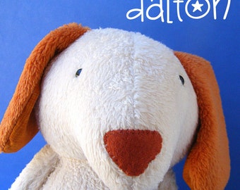 Dalton Dog - Easy Dog Stuffed Animal Pattern (digital PDF pattern)