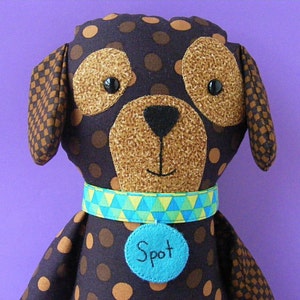 Dress Up Dog Sewing Pattern PDF (puppy, dog, softie, doll, rag doll, clothes)