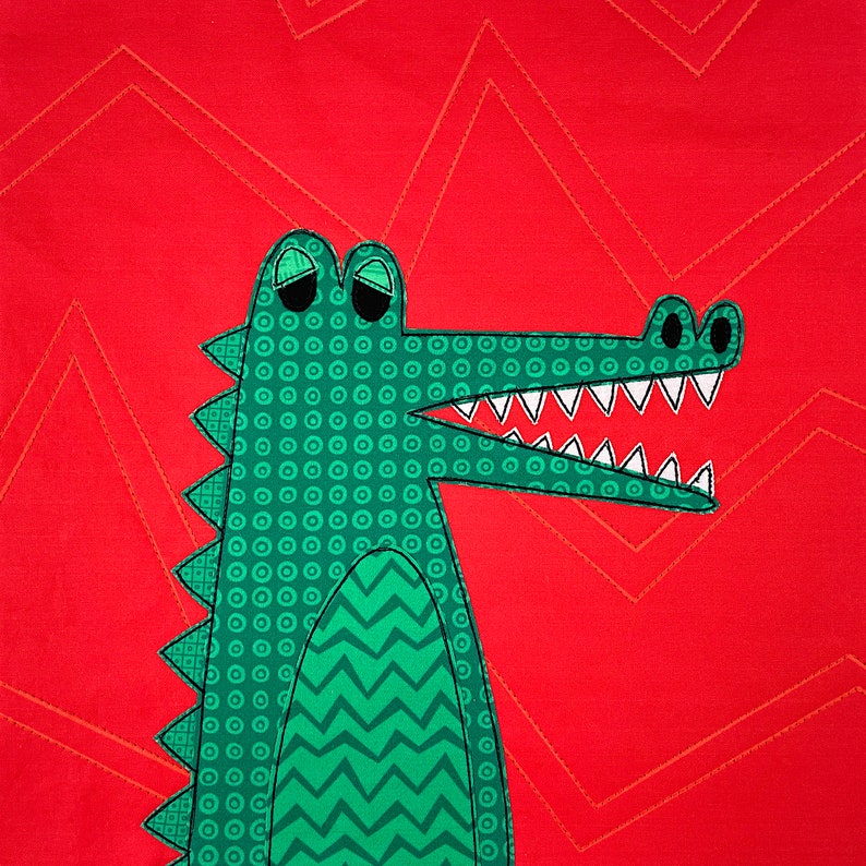 Adrian Alligator Applique Quilt Pattern: Easy Quilt-as-you-go (PDF ...