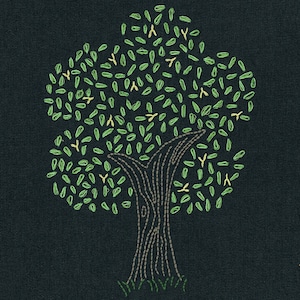 Firefly Tree embroidery pattern PDF