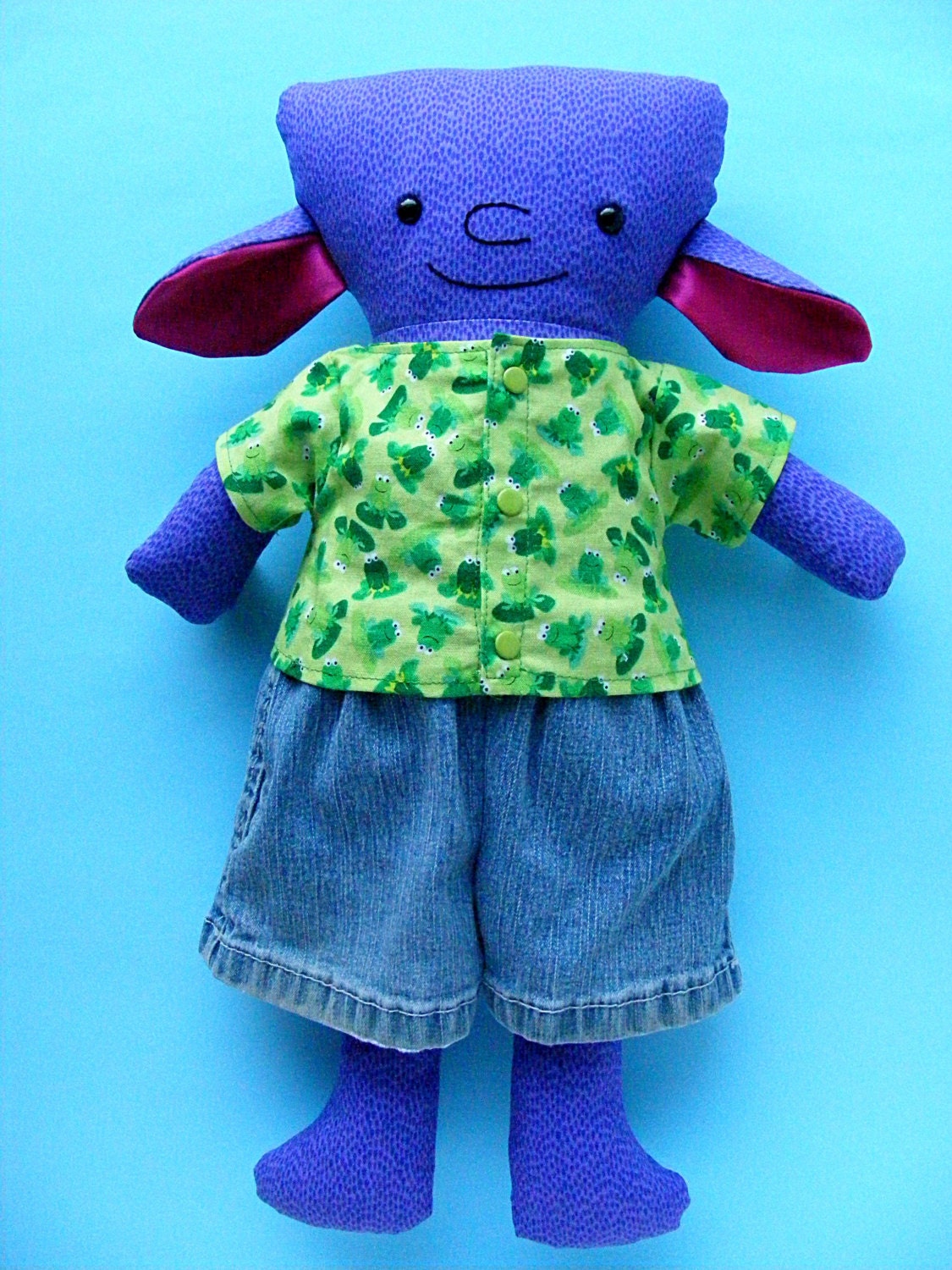 Meep - a Monster Softie Pattern for the Dress Up Bunch – Shiny Happy World