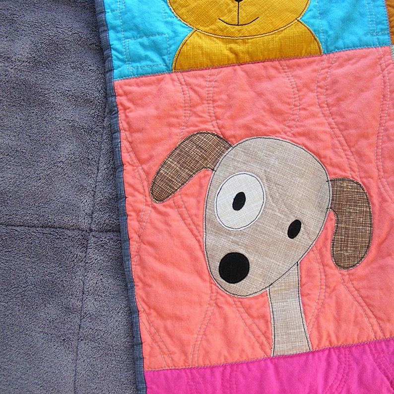 Puppy Dog Quilt Applique Pattern PDF Etsy