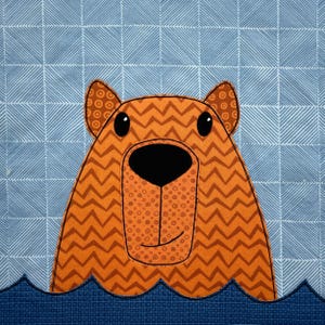 Carla Capybara Applique Quilt Pattern: Easy Quilt-As-You-Go PDF