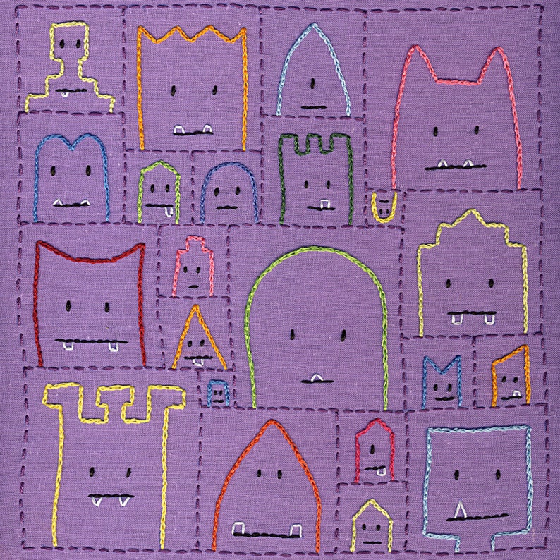 Monster embroidery nwcvq pdf  etsy Monster embroidery nwcvq pdf  etsy