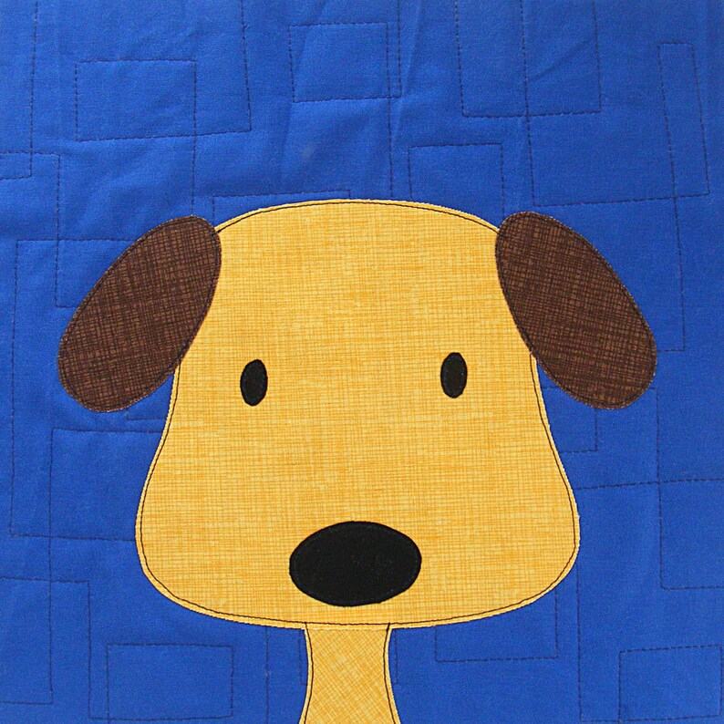 Puppy Dog Quilt Applique Pattern PDF Etsy
