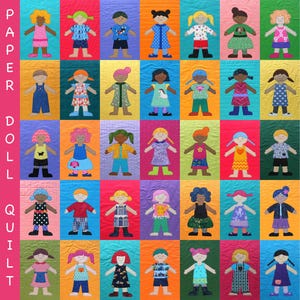 Paper Doll Quilt Pattern (digital PDF pattern)