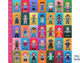 Paper Doll Quilt Pattern (digitales PDF-Muster)
