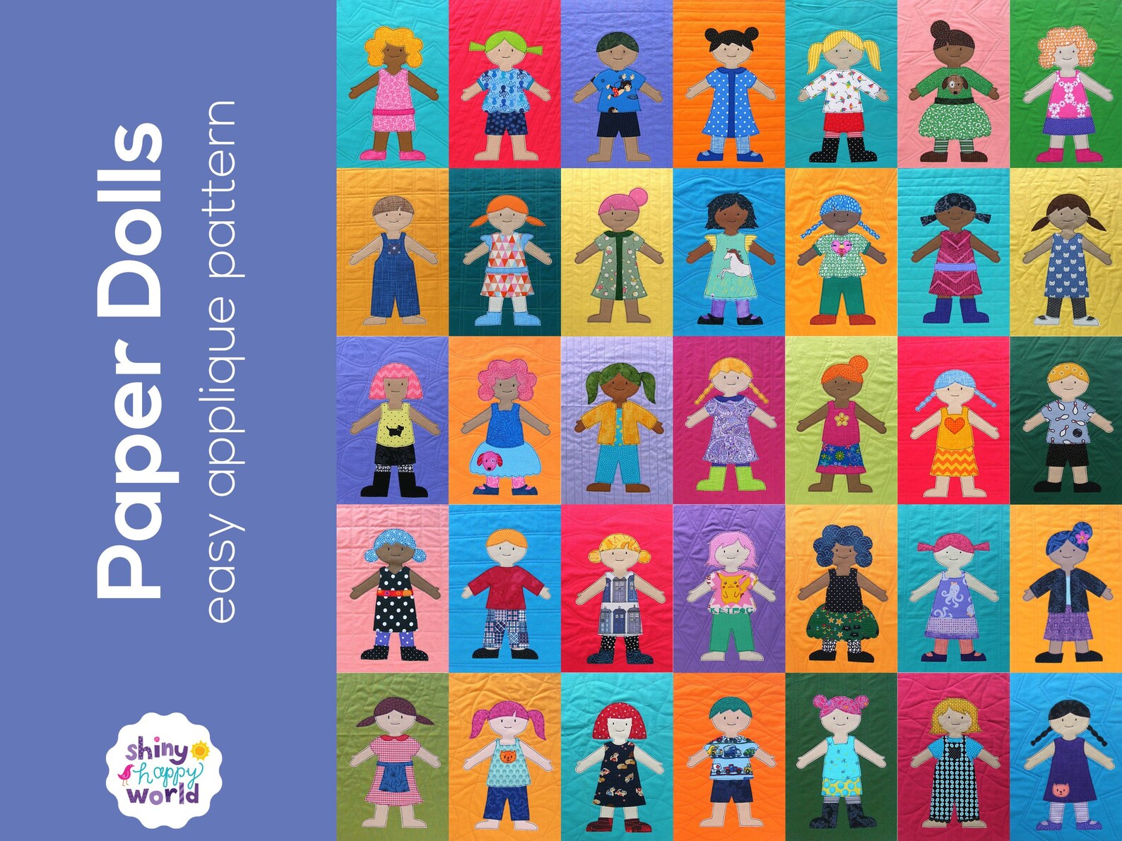 Paper Doll Quilt Pattern digital PDF Pattern Etsy