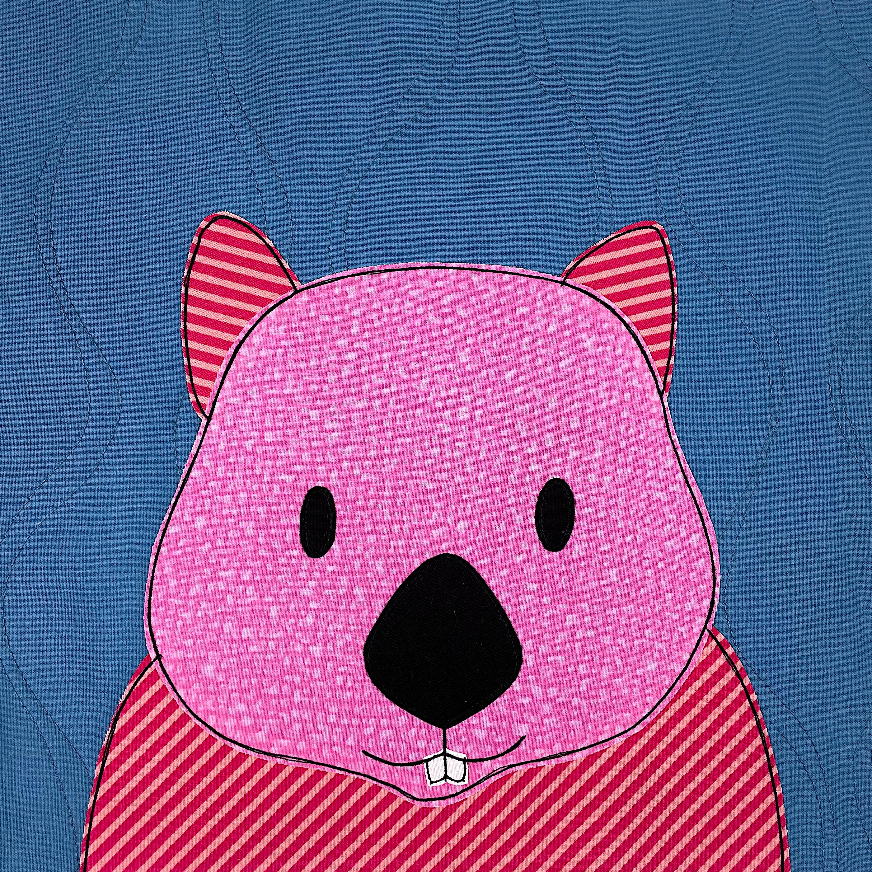 Weldon Wombat Applique Quilt Pattern: Easy Beginner Project (digital ...