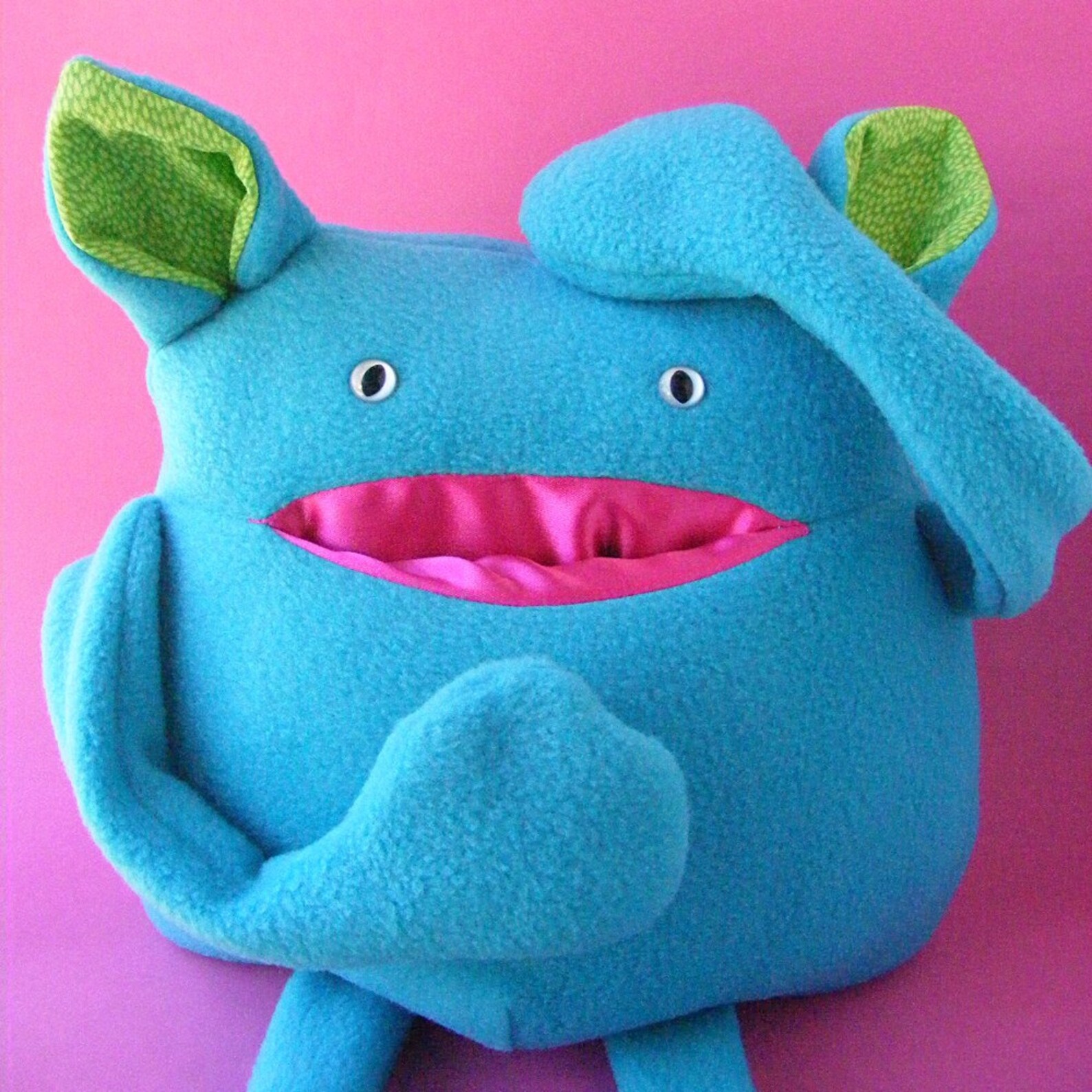 Munch PDF Pattern for a Softie With a Pocket Mouth monster Etsy