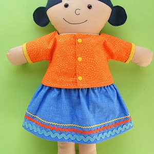 Mollie a Dress Up Bunch Rag Doll Pattern Digital PDF Pattern image 4