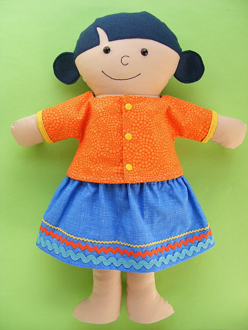 Mollie a Dress Up Bunch Rag Doll Pattern Digital PDF Pattern image 4