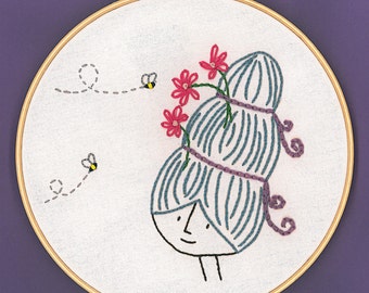 Betty's Beehive Embroidery Pattern PDF