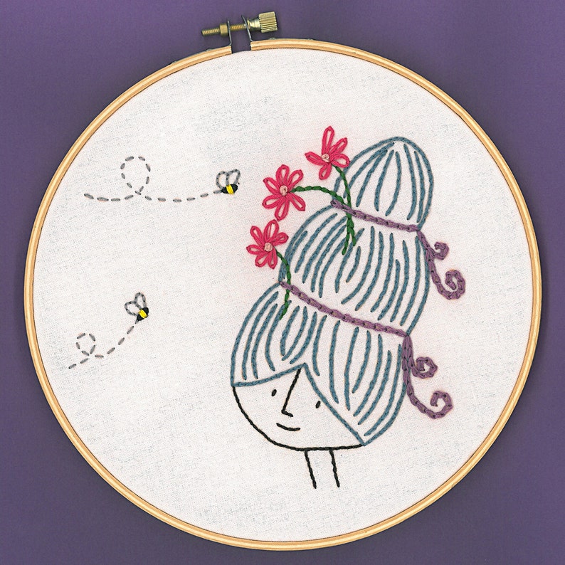 Bettys beehive embroidery pattern pdf  etsy