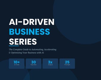 Série entreprise axée sur l'IA | Invites AI ChatGPT, guide d'automatisation | Livre électronique PDF sur le plan directeur des systèmes pour petites entreprises