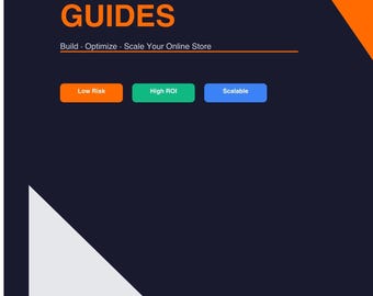 Guides de stratégie de commerce électronique | Créez, optimisez et faites évoluer votre boutique en ligne (téléchargement numérique)