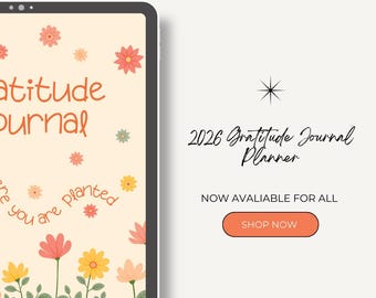 Journal numérique de gratitude, agenda quotidien avec affirmations (téléchargement numérique)