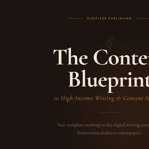 Inhalt Blueprint Ebook | 10 High-Income Writing Services Guide (Digitaler Download)