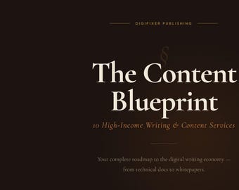Ebook du plan de contenu | 10 Guide des services de rédaction pour les personnes à revenu élevé (téléchargement numérique)