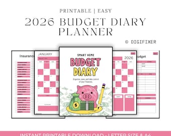 Planificateur budgétaire numérique 2026, suivi des dépenses financières (iPad Goodnotes) (téléchargement PDF)