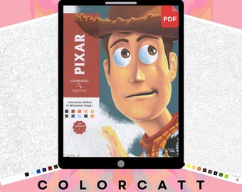 100 mysterieuze kleuren op nummer | Magisch speelgoed en Cowboy Legends Art | Digitaal pdf-kleurboek | Tablet- en Procreate Ready-activiteitenpakket