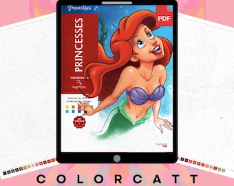 100 mysterieuze pagina's in kleur op nummer | Heroic Maidens and Legends of Color pdf | Digitaal afdrukbaar kleurboek | Klaar voor tablet en Procreate