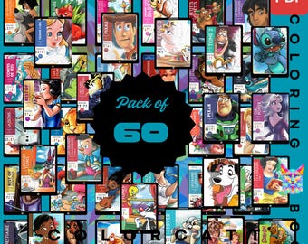 Whole Shop Bundle 6000 Mystery Color by Number Pages | 60 Books Ultimate Heroes and Villains Collection | Digital PDF | Procreate Ready Pack