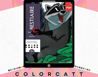 Animated Animals Mystery Coloring Book PDF, 105 Paint by Number Pages, Classic Cartoon Sidekicks, Nostalgic Wildlife, Instant Download