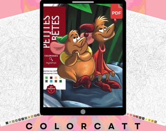 Little Critters Mystery Coloring Book PDF, 105 Paint by Number Pages, Cute Cartoon Animals Sidekicks, Small Pets Instant Download