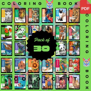 3000 Mystery Color by Number Mega Library | Realistic Nature Wildlife and Fine Art Scenes | Digital PDF Coloring Book | Tablet Procreate Art