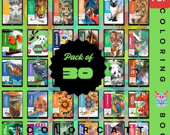 3000 Mystery Color by Number Mega-bibliotheek | Realistische natuurscènes met wilde dieren en kunst | Digitaal pdf-kleurboek | Tablet kunst voortplanten