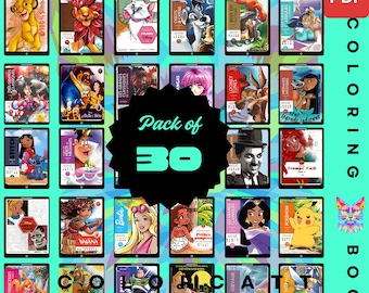 3000 Mystery Color by Number Mega Pack | Kultige Film- und Popkulturellen Szenen | Digitales PDF Malbuch | Tablet und Procreate Bereit Art