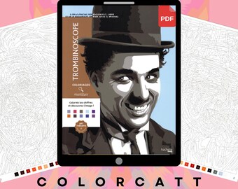 Celebrity Mystery Coloring Book PDF, 105 Paint by Number Pages, Famous Hollywood Stars Pop Culture Portraits Instant Download