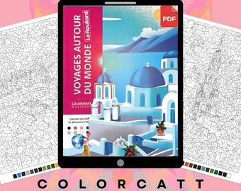 100 Mystery Color by Number | Classic Cartoon & Anime Mosaic Art | Digital PDF Coloring Book | Procreate and Tablet Ready | Art Therapy