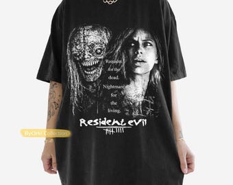 Vintage Resident Evil 9 Requiem Shirt, Grace Ashcroft Tee, Biohazard Horror Game T-Shirt, Survival Horror Gamer Gift
