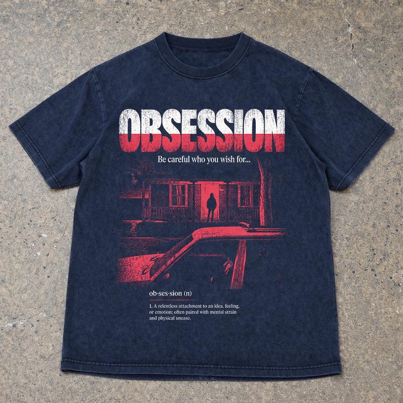 Obsession Movie T-Shirt, I Wish She Loved Me Tee, Obsession Movie Shirt, Vintage Gothic Horror Tee image 6