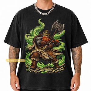 Vintage T-Shirt, Gimli, Gift For Women and Man Unisex T-Shirt, Heavy Cotton | LOTR Tee