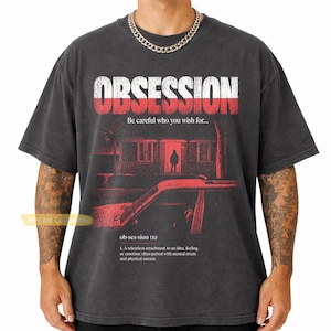 Obsession Movie T-Shirt, I Wish She Loved Me Tee, Obsession Movie Shirt, Vintage Gothic Horror Tee image 5