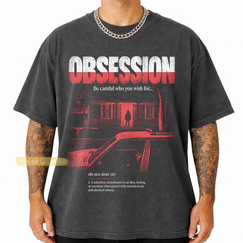 Obsession Movie T-Shirt, I Wish She Loved Me Tee, Obsession Movie Shirt, Vintage Gothic Horror Tee image 5