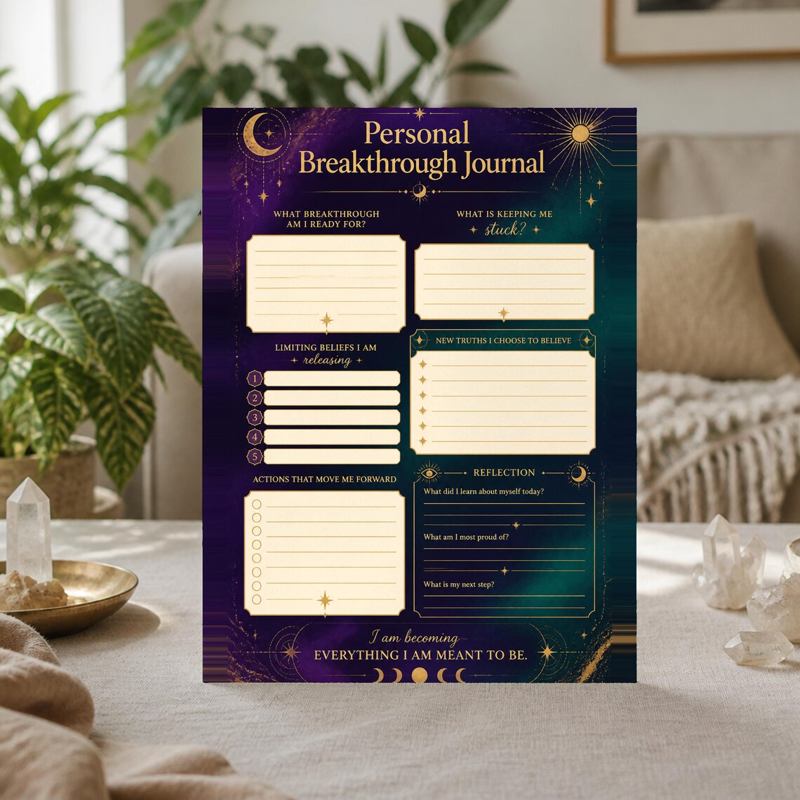 Morning Wins Tracking Sheet, Personal Breakthrough Journal, Spiritual ...