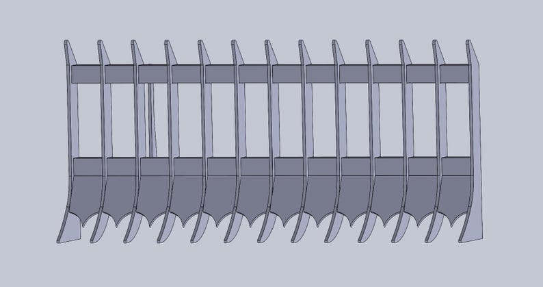 Skid Steer Root Rake DXF Files for Plasma or Laser. - Etsy