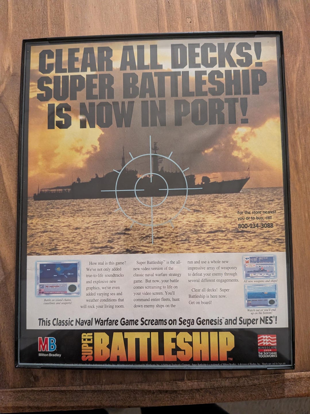 Super Battleship (1993) 8x10 Vintage Framed Poster - Etsy