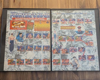 Affiche encadrée Street Fighter 2 (1991) 8,5 x 11