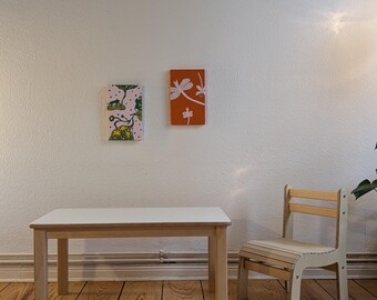 Montessori Set: Rectangular table + Ergonomic chair