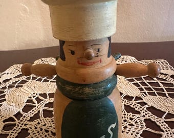 Wooden Chef Salt Shaker