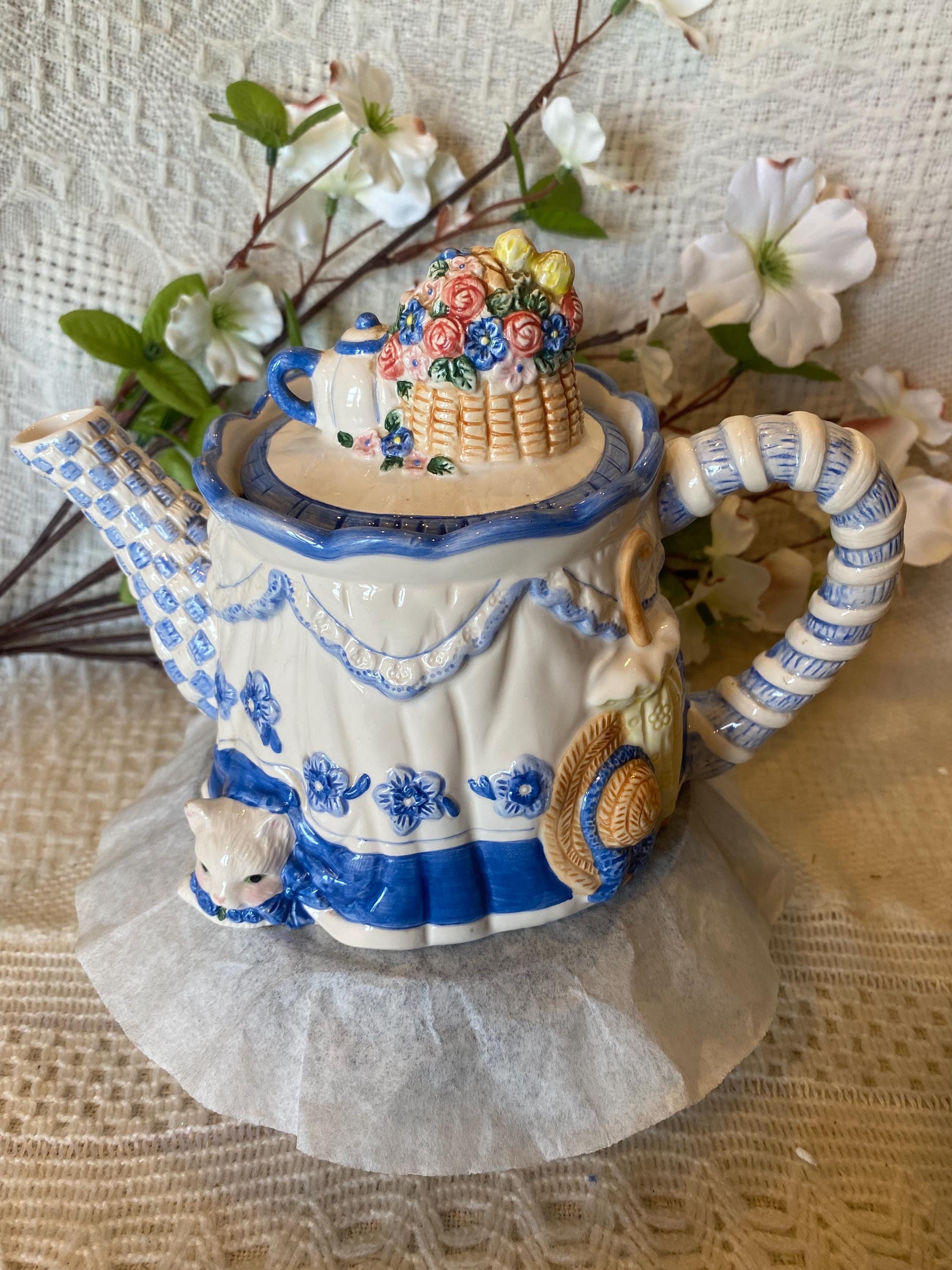 AVON 猫 ヴィンテージ ティーポット アメリカ 置物 アンティーク Avon Cat Teapot - Etsy