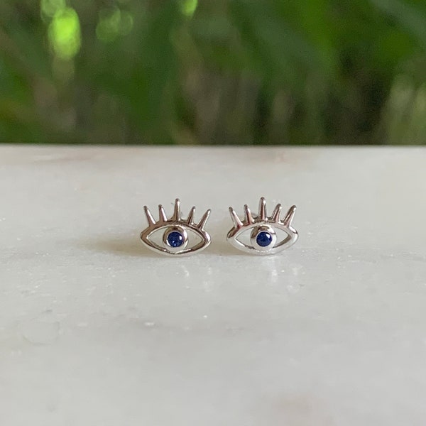 Evil eye earrings, Evil Eye studs - Evil Eye jewelry