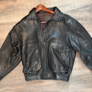 Robert Comstock Leather Jacket - Etsy