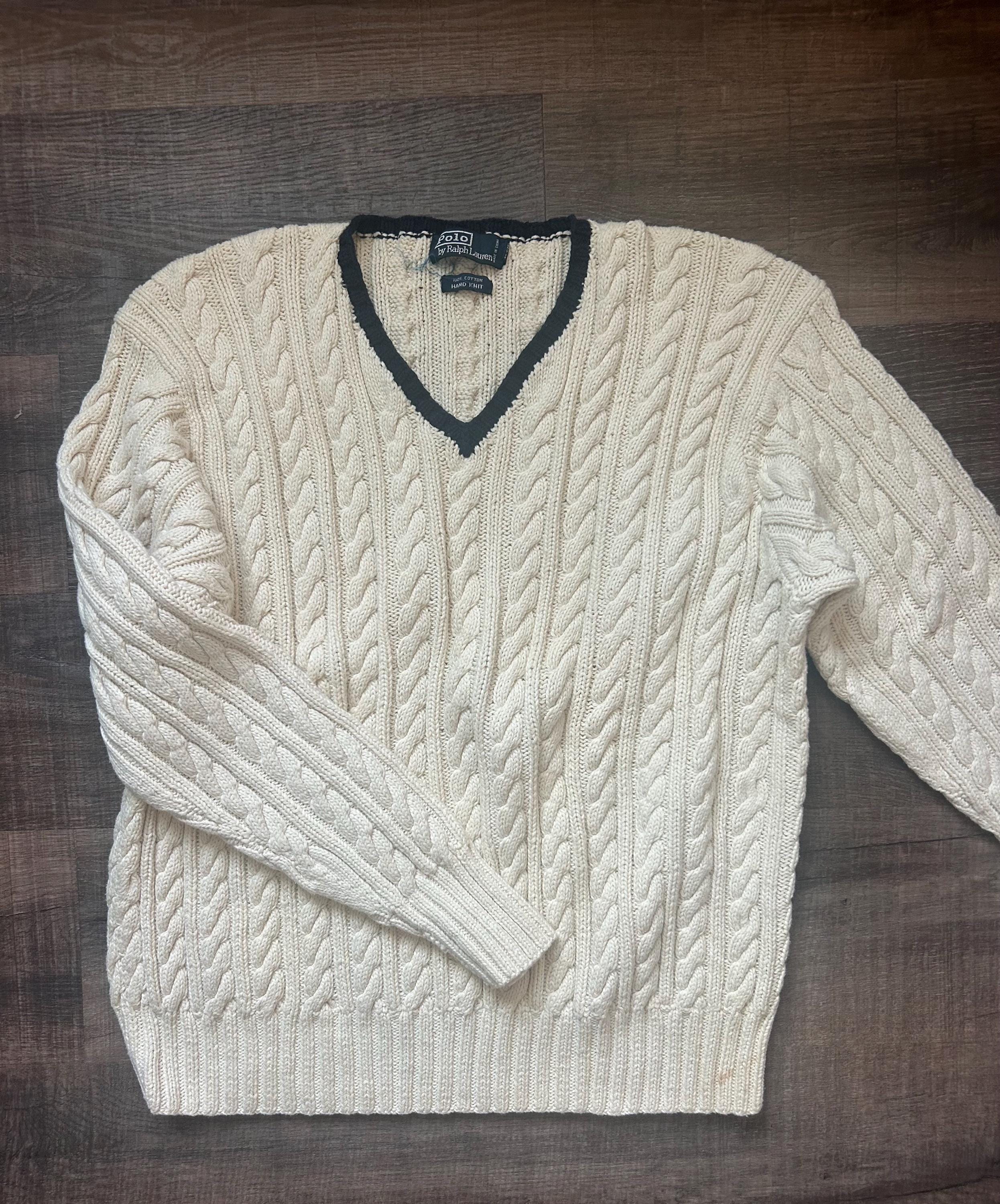 Polo Ralph Lauren Cable Knit Sweater - Etsy